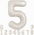 TONIFUL 40 Inch Cream White Large Numbers Balloon 0-9 Birthday Party Decorations by TONIFUL