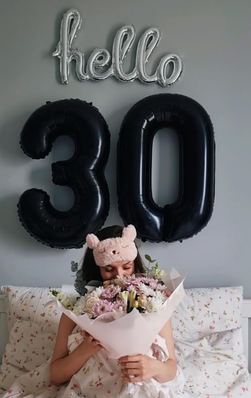 Black 40 Inch 0 Number Balloons, Balloon Decorations - Image 7