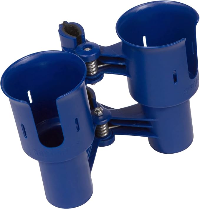 Patented Boat Cup Holder, Clamp on Portable Storage Caddy Securely Holds 2 - Image 3