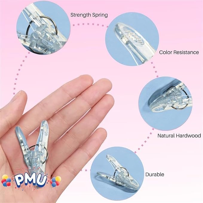 PMU Bubble/Balloon 30 gram Clip-n-Weight Clear Plastic Balloon Weights Pkg/1 - Image 3