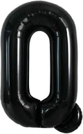 40 Inch Black Letter Q Foil Balloon, Large Jumbo Mylar Helium Alphabet Balloon by Unknown