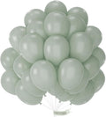 PartyWoo Dusty Green Balloons 50pcs Sage Olive Eucalyptus Green Boho Color | 12 by PartyWoo