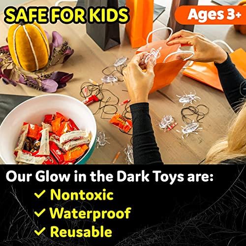Glow Critters Halloween Toys - Glow Sticks Party Favors - Glow in The Dark Party Supplies - 50 Count - Image 6