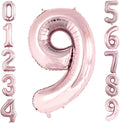 Rose Gold Foil Balloons Number 9, Huge Number Balloons by GOER