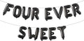 Four Ever Sweet Birthday Decorations, 4 Four Years Old Fourth 4th Girl Boy by RUIANSI