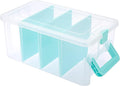 BTSKY Clear Plastic Dividing Storage Box by BTSKY