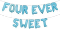 Four Ever Sweet Birthday Decorations, 4 Four Years Old Fourth 4th Girl Boy by RUIANSI