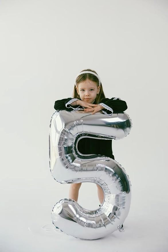 Numbers 14 Balloon 40Inch Silver Balloons - Image 2