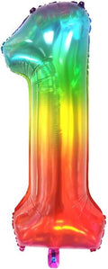 40 inch digital balloon, number 1, Jelly Color by TNCDJKPA