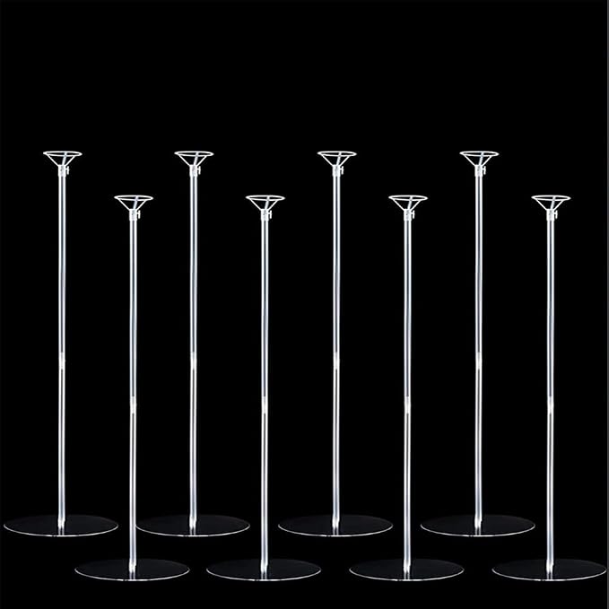 8 Set Balloon Stand Kit Balloon Table Desktop Stand Sticks Centerpieces Holder by YMULAS