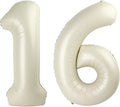 Numbers 15 Balloon 40Inch Cream Balloons by Argthjy