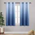 DWCN Blue Ombre Short Curtains for Kitchen by DWCN