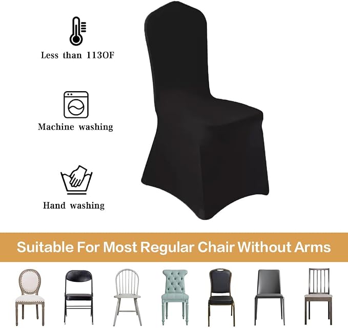 100 Pcs Black Washable Removable Universal - Image 4