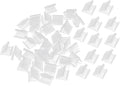 180PCS Transparent Plastic Balloon Clip Party Supplies Multipurpose Ring Lock V by Unknown