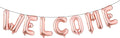 16 inch multicolor Welcome Balloon Banner Balloons Foil Letter Balloon by RUIANSI