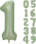 Number 1 Balloon, 40-Inch Sage Green Number Balloon | 40-inch foil balloon by GifloonOfficial