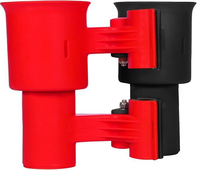 Patented Clamp On Boat Cup Holder | Multifunction Dual Drink Caddy - Image 3