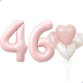Pink 46 Balloon Number Pastel Pink 46th Birthday Party Decorations by Unknown