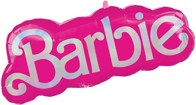 Anagram Super Shape Barbie 32 inch Hot Pink Foil Balloon by AmscanPartySupplies