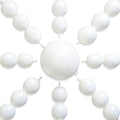 PartyWoo White Linking Balloons 100pcs 12 Inch White Link Balloons | by PartyWoo