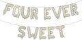Four Ever Sweet Birthday Decorations, 4 Four Years Old Fourth 4th Girl Boy by RUIANSI