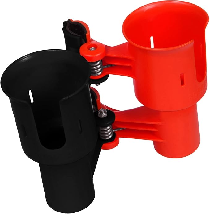 Patented Clamp On Boat Cup Holder | Multifunction Dual Drink Caddy - Image 5