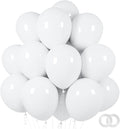 ASIYUHY White Balloons 100 Pack 12 Inch White Latex Party Balloons by ASIYUHY