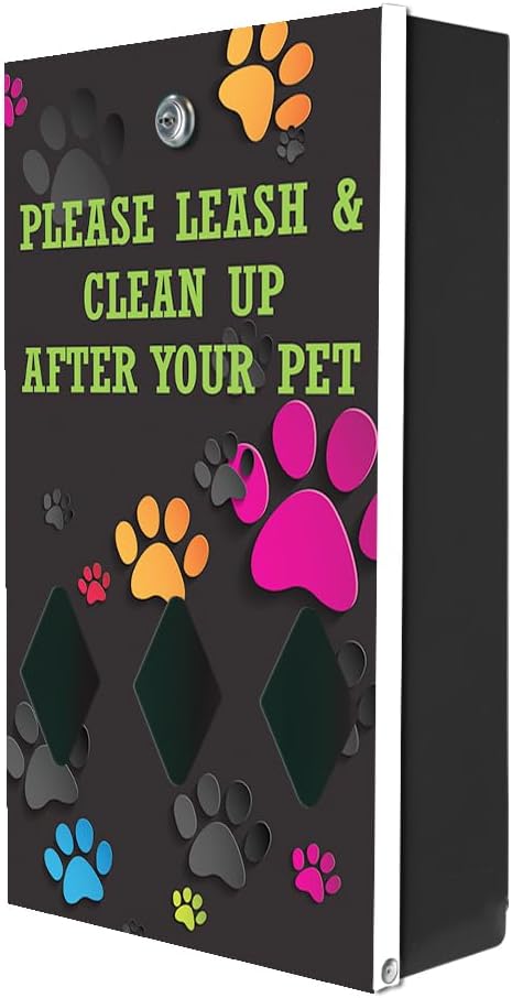 Zero Waste USA - DISPENSE-ART™ Roll Bag Dispenser & Sign - Colorful Paws | - Image 3