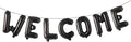 16 inch multicolor Welcome Balloon Banner Balloons Foil Letter Balloon by RUIANSI