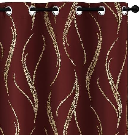 Yakamok Burgundy Blackout Curtains by Yakamok