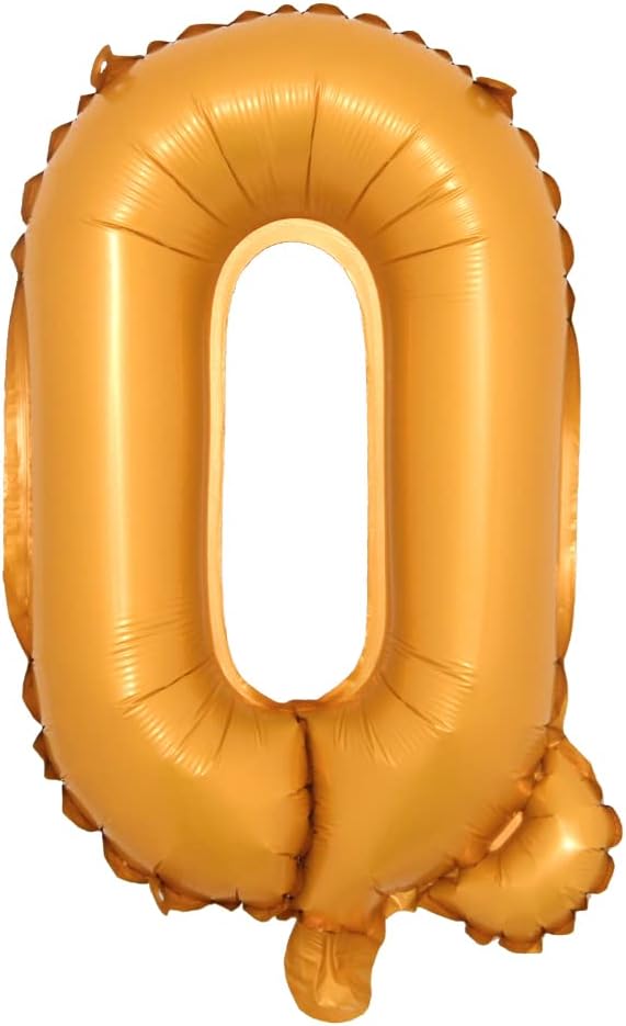 16" inch Single Orange Alphabet Letter Number Balloons Aluminum Hanging Foil by RUIANSI