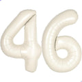 Cream White Number 46 64 Balloon by Unknown