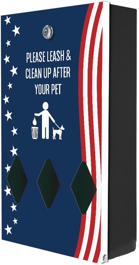 Zero Waste USA - DISPENSE-ART™ Roll Bag Dispenser & Sign - Stars & Stripes | - Image 3