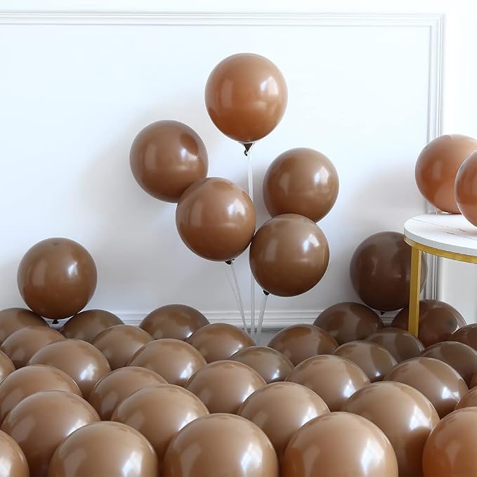 Fall Sunflower Balloon Arch 152pcs Brown Mustard Yellow Sand White Balloons - Image 7