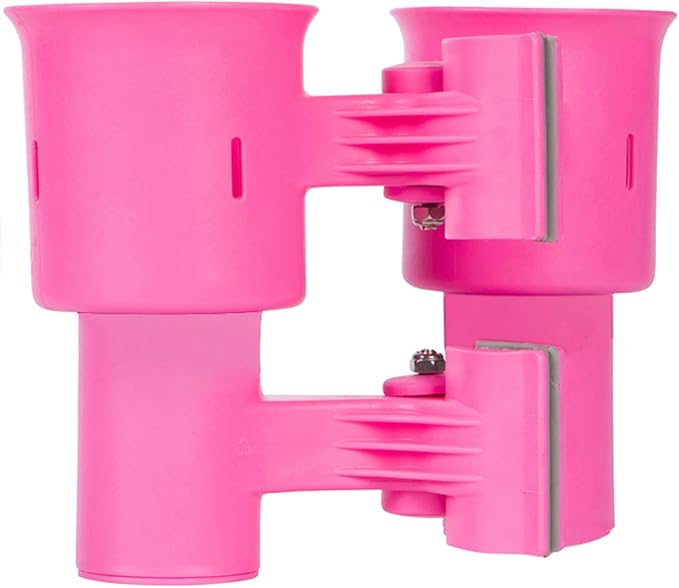 Patented Clamp On Boat Cup Holder |Multifunction Dual Drink Caddy - Image 2