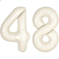 Cream White Number 48 84 Balloon by Unknown