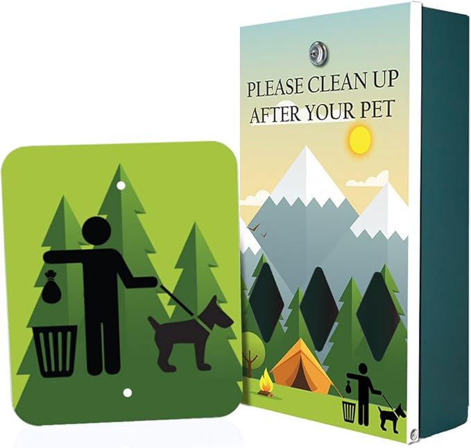 Zero Waste USA - DISPENSE-ART Roll Bag Dispenser & Sign - Camp | UV-printed by ZEROWASTEUSA