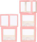 uxcell 4 Pcs Party Balloon Boxes, Transparent Balloon Boxes by uxcell
