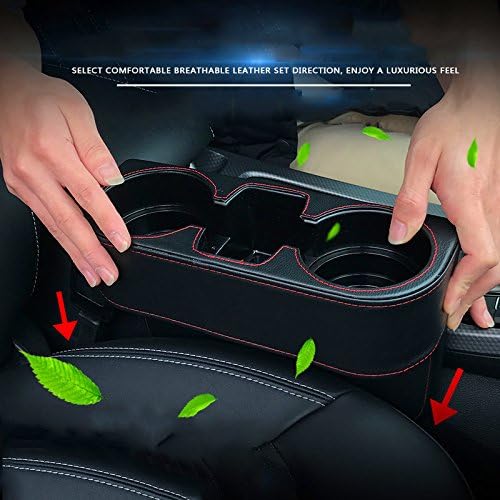 Car Cup Holder, PU Leather, Car Seat Gap Filler Organizer, Front Seat Organizer - Image 11