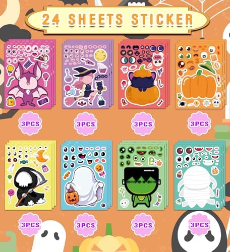 Halloween Party Favors,Halloween Stickers,DIY Crafts Stickers for Kids - Image 3