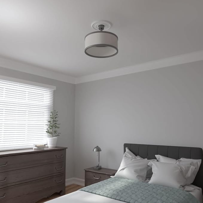 Ekena Millwork CM12BR Bradford Ceiling Medallion, 12 1/2"OD x 3 7/8"ID x 3/4"P - Image 9