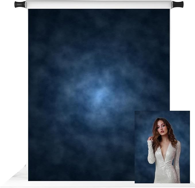 Kate 5x7ft Dark Blue Photography Backdrop Abstract Blue Abstract Headshot by KateBackdropforPhotography