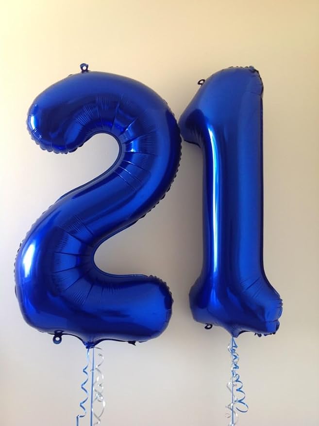 Numbers 1 Balloon 40Inch Navy Blue Balloons - Image 3