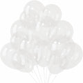 KBZVNAF Clear Latex Party Balloons 50 Pack 12 inch | Transparent Helium Balloons by KBZVNAF