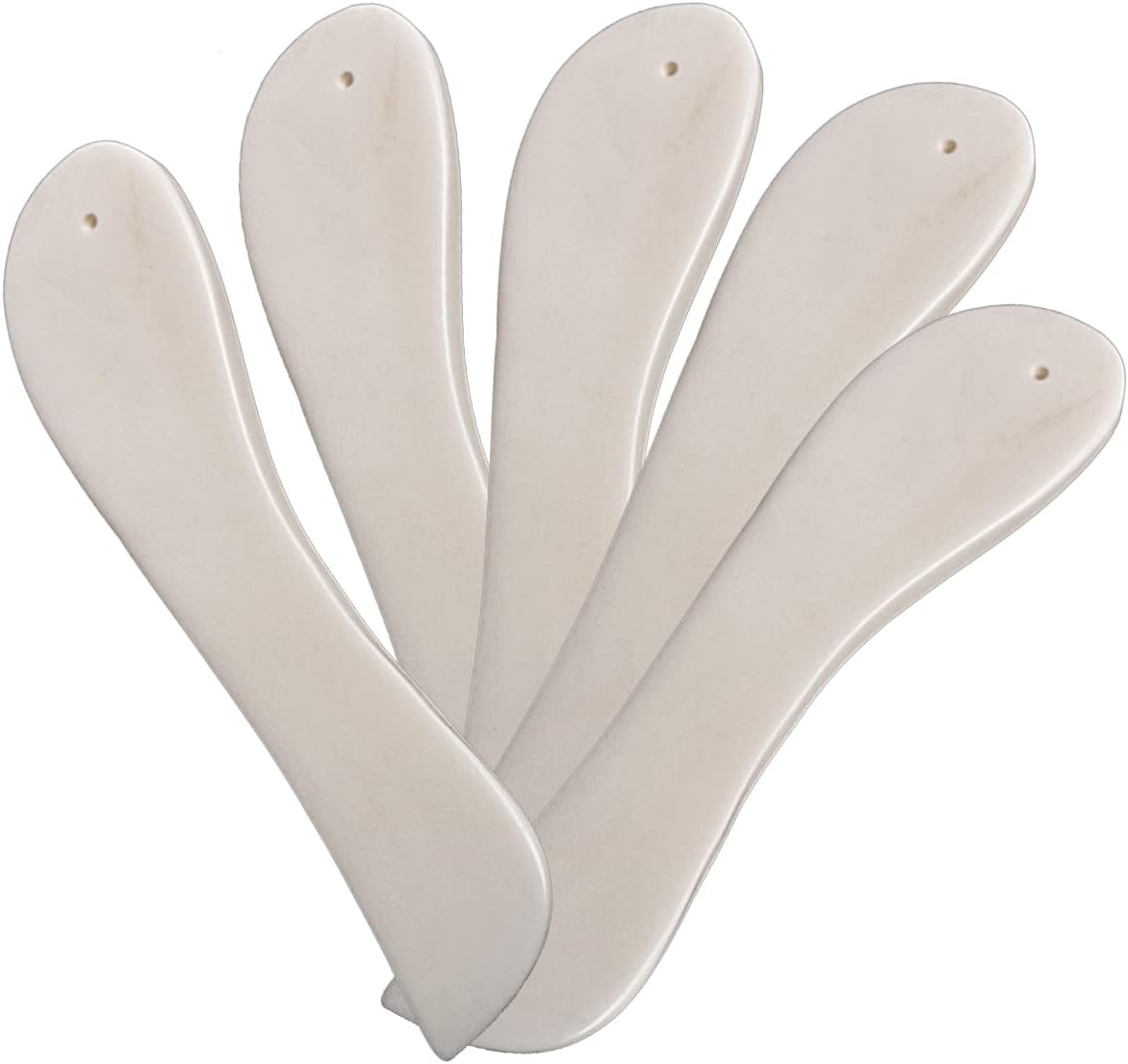 WUTA 100% Genuine Bone Folders Creaser Crafts Scoring Folding Creasing Origami Paper Creaser Crafting Tool for DIY Handmade Burnishing Bookbinding (5 Packs Arc Shape)