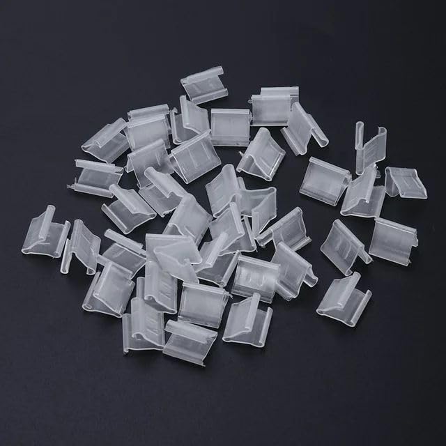 100 Pcs Transparent Balloon V-Shaped Clip Plastic V-Shaped Balloon Clip Wedding by Unknown