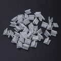 100 Pcs Transparent Balloon V-shaped Clip Plastic V-shaped Balloon Clip Wedding by Unknown