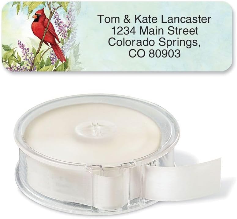 Colorful Images Year of Remembrance Rolled Personalized Return Address Mailing Labels with Dispenser, 5 Designs, Set of 250, Small ¾ x 2½ Inch Size, Custom Self-Adhesive Sticker Roll