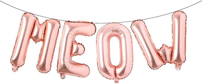 Cat Birthday Party Balloons by RUIANSI