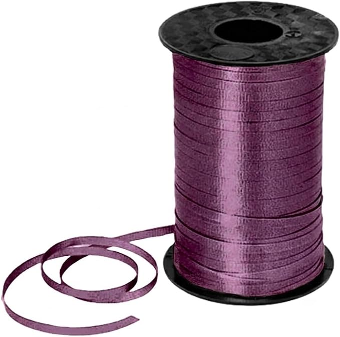 PMU 3 Pc Dubonnet Rose Curling Ribbon 3/16in x 500 Yds Crimped Ribbon by PMU